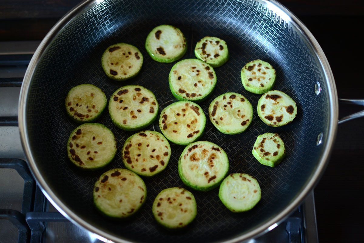 Результат теста на равномерность прожарки с кабачком